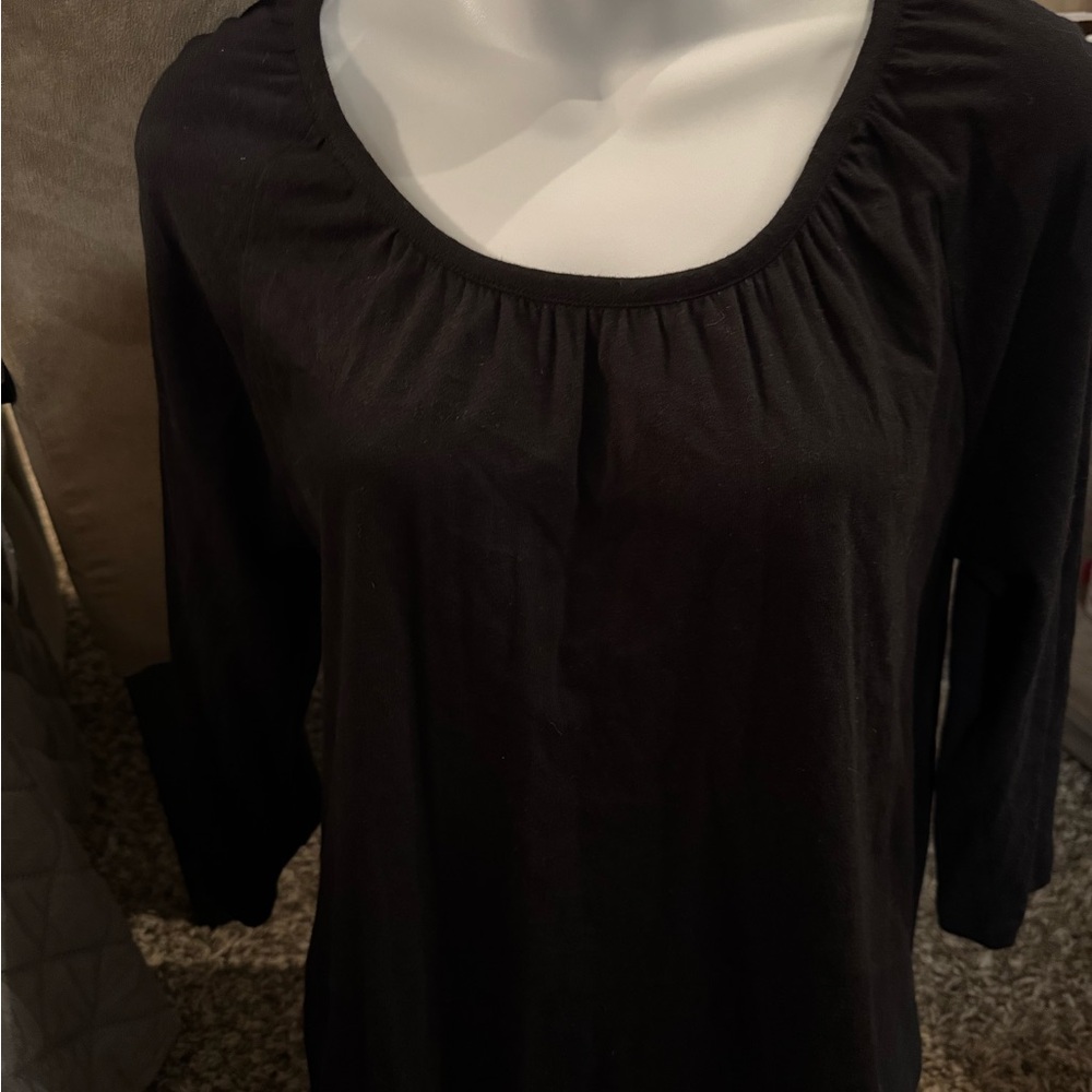 Sonoma black 3/4 sleeve tee sz M